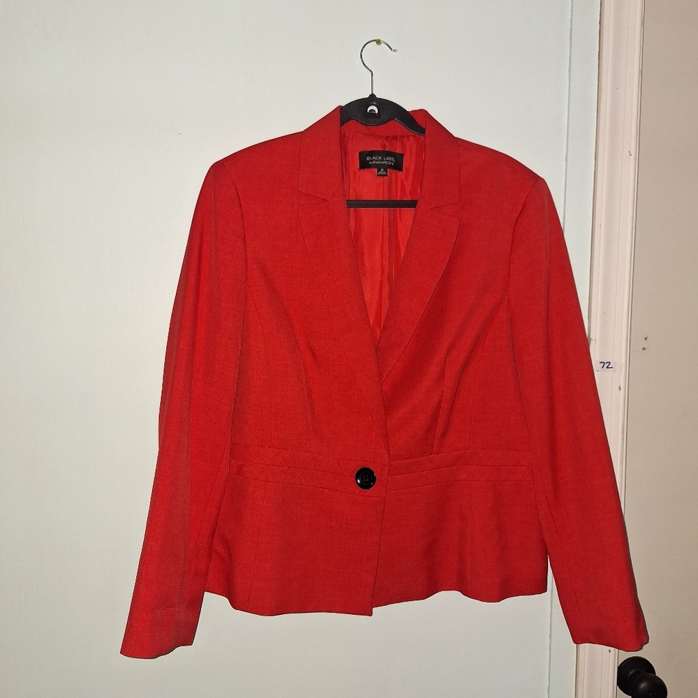 Black LabelVibrant Red Women's Blazer